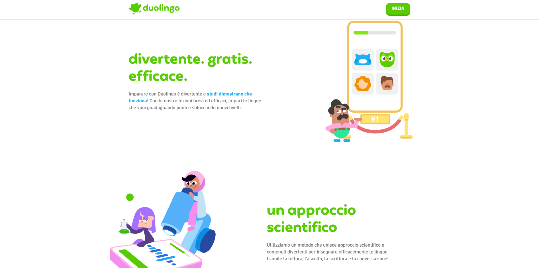 duolingo homepage