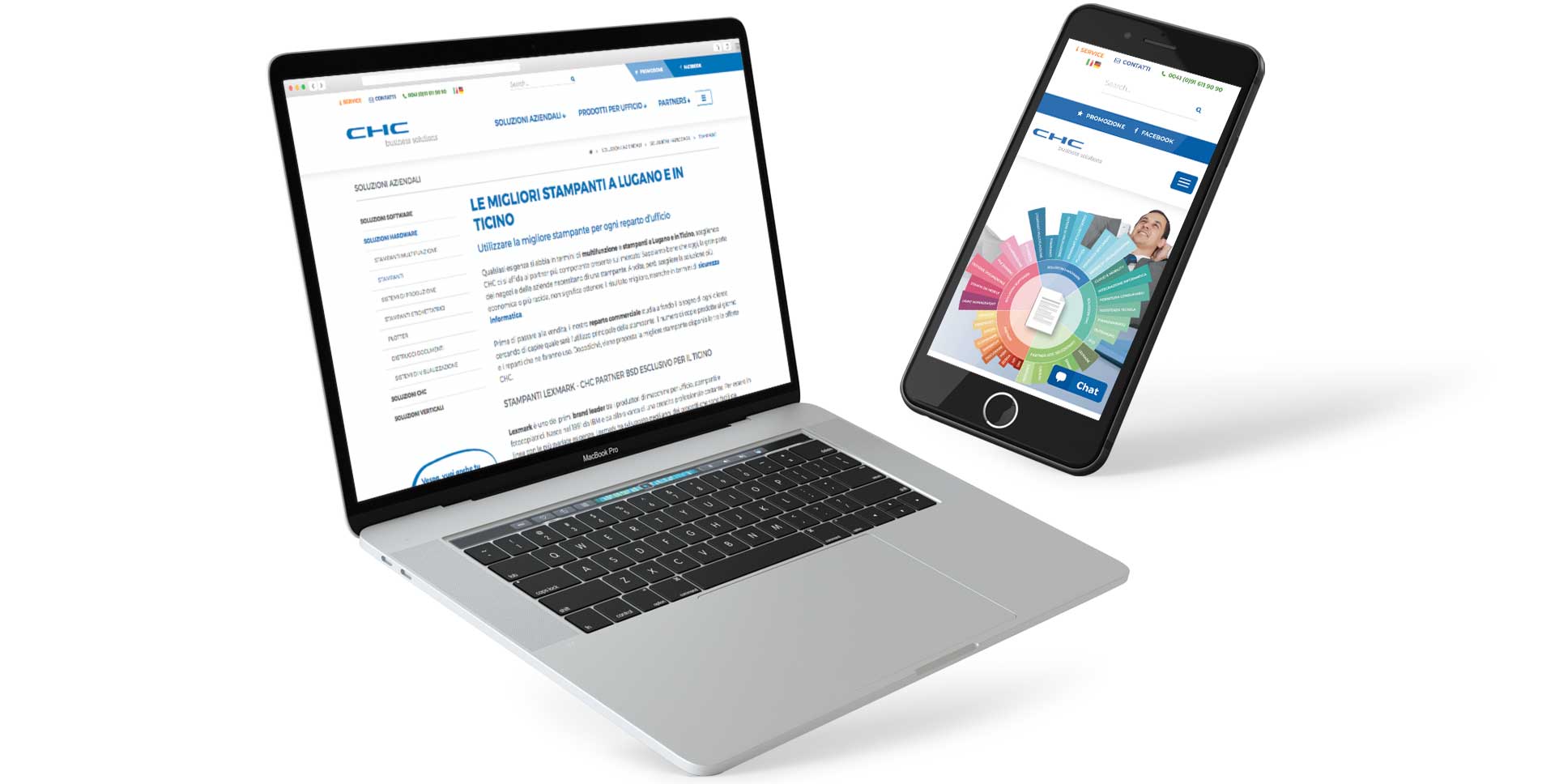 CHC Business solutions siti web GSite