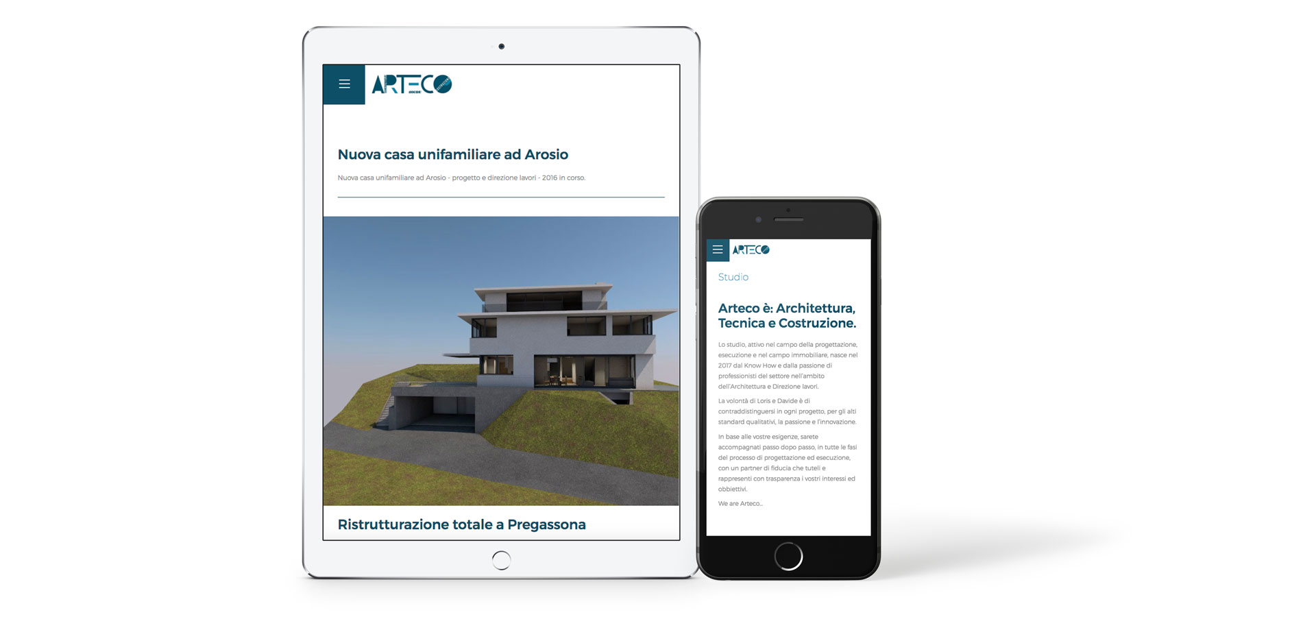GSite realizzazione web site Arteco responsive