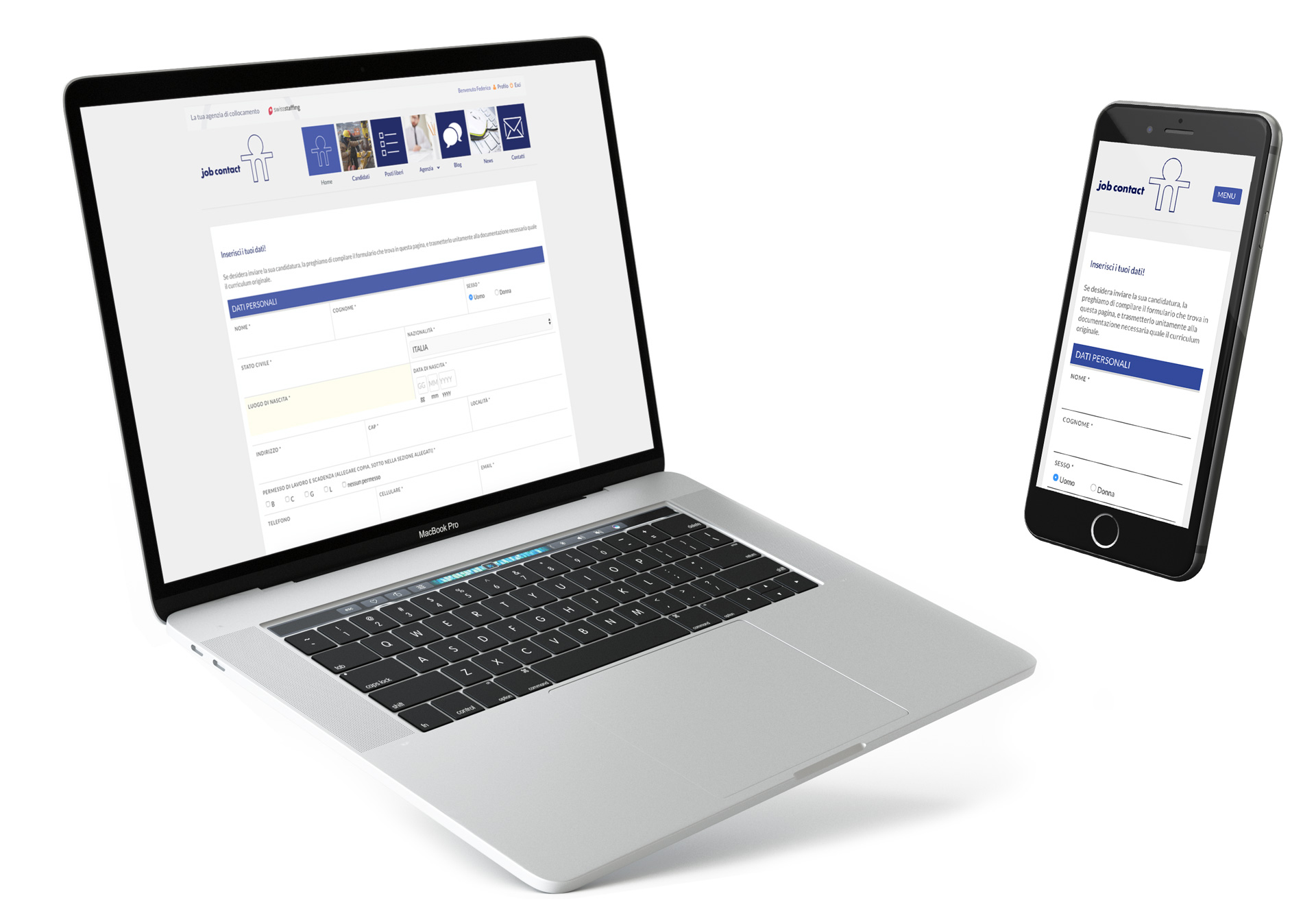 Job Contact Form Profilo