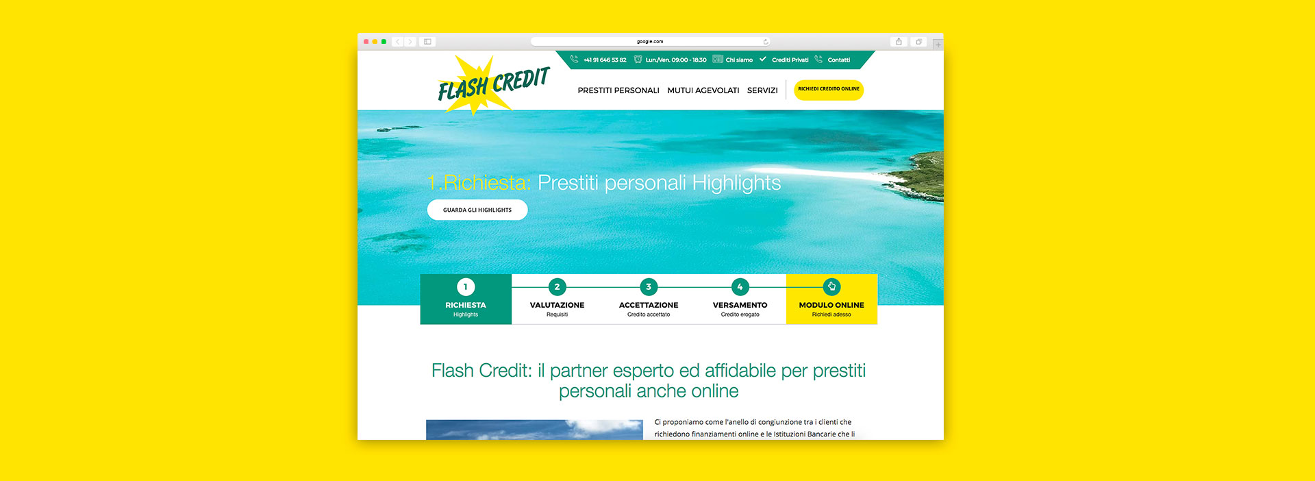Sviluppo sito per un intermediario bancario in Ticino