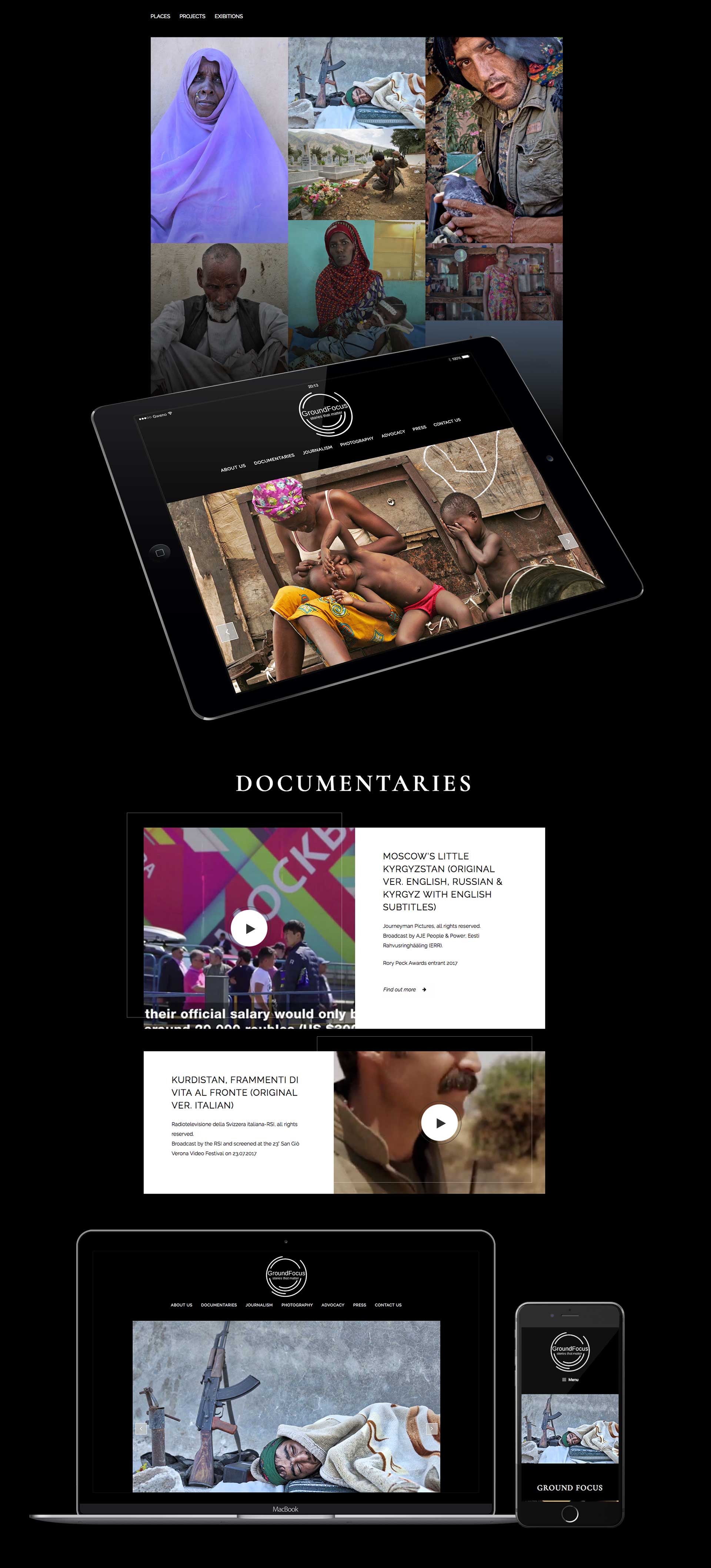 Sviluppo sito web no-profit reportage e inchieste