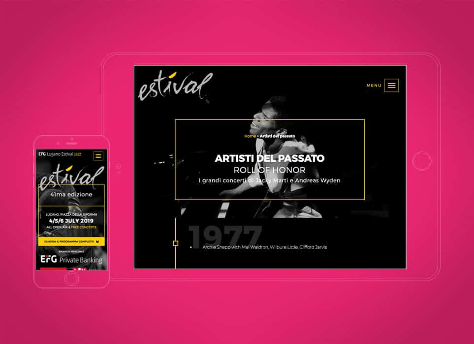 gsite sviluppo siti web Lugano progetto festival Jazz a Lugano