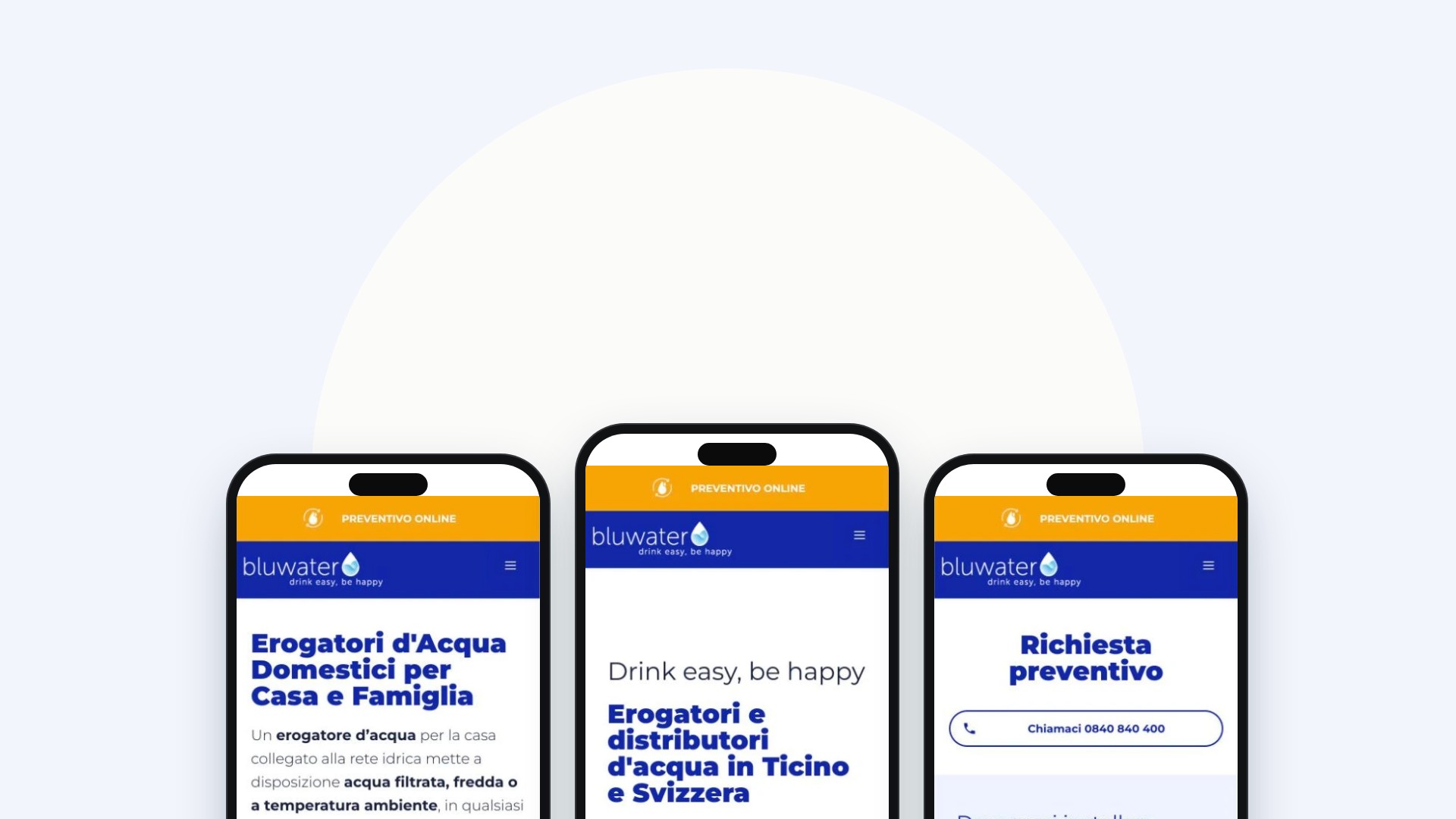Bluwater, mobile first
