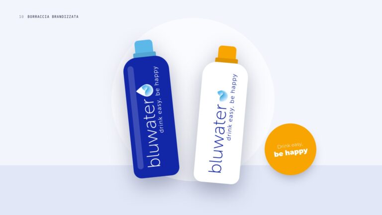Bluwater, borraccia brandizzata