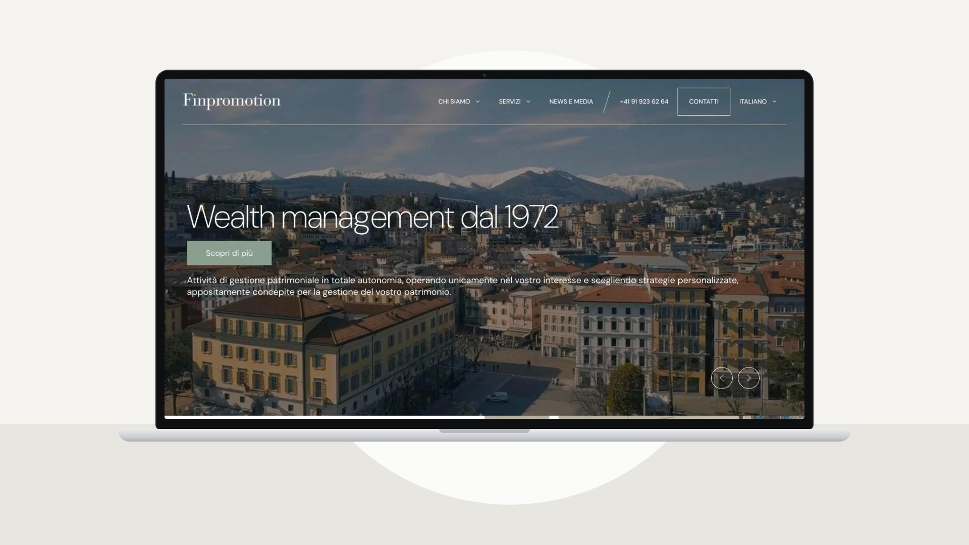 Finpromotion, desktop · home