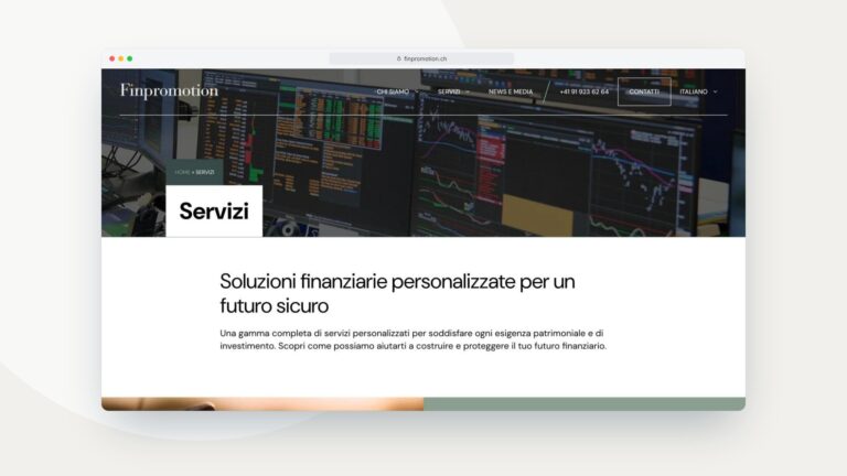 Finpromotion, desktop · servizi